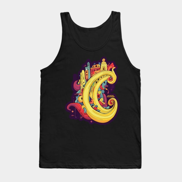 Plastic Macaroni Boho Trippy Hippy Tank Top by BoobRoss